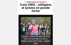 Amélie Boulanger : 5ème au Cross UNSS 67 !