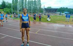 Elise, médaillée de bronze au 1500m des championnats LARGE CA-JU à Sarreguemines !