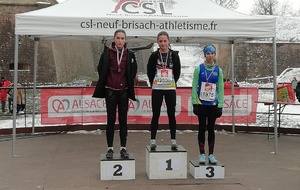 Solène BERNARD médaillée de bronze aux Championnats d'Alsace de Cross à Neuf-Brisach !