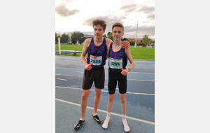Excellents résultats de Lucas et Jules au 1000m du meeting de Colmar
