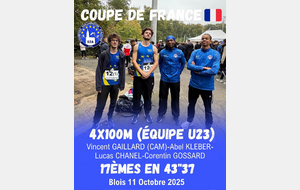 4x100m masculin à la coupe des France des spécialités à Blois