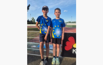 Médaille d'or pour Emeric et Nolan avec l'équipe U14 du S2A au Challenge Equip'Athlé à Obernai !