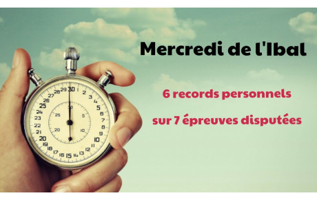 6 records personnels sur 7 épreuves disputées !