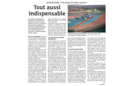 Salle couverte : article DNA du 19/01/2018