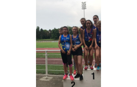 Clara Balmer, vice-championne d'Alsace du relais 800-200-200-800 !