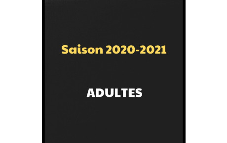Saison 2020-2021 des adultes