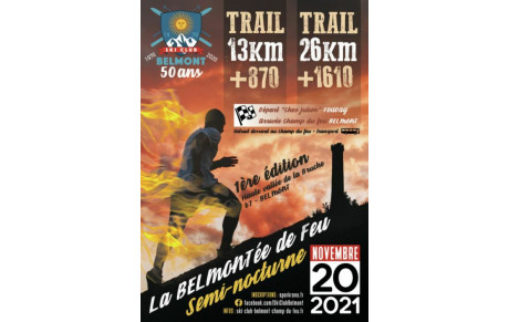 Franck Koester au Trail de la Belmontée de Feu