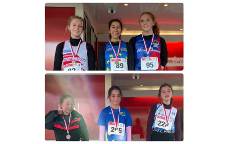 3 médailles d'or et 2 médailles d'argent aux Bas-Rhin de Cross à Brumath !