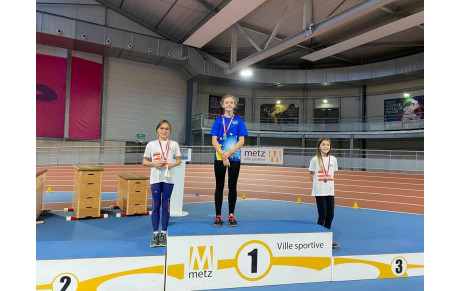 6 médailles pour Feg'Athlé aux Bas-Rhin BE-MI en salle !