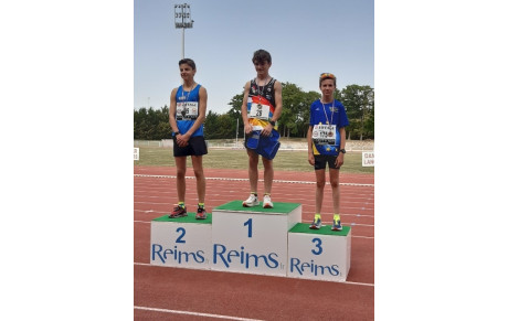 Lucas Schwoob, médaille de bronze du 2000m aux championnats minimes du Grand-Est à Reims !