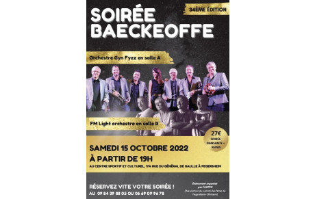 Appel aux bénévoles pour le baeckeoffe de Fegersheim
