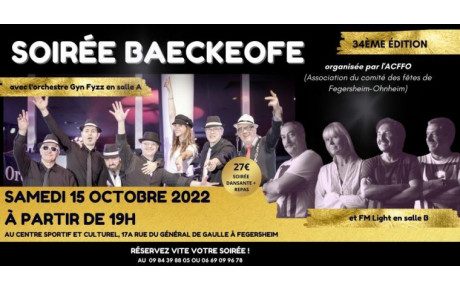 Baeckeofe 2022 : les participants pour ce week-end (vendredi 14 au lundi 17 octobre)