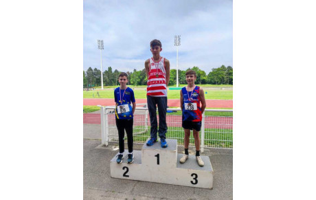 Deux belles médailles pour Feg'Athlé aux Championnats du Bas-Rhin BE-MI ce samedi 20 mai 2023 à Hautepierre !