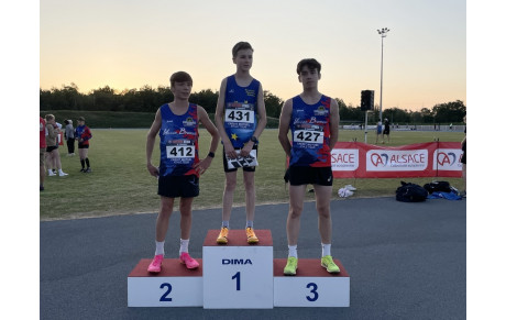 Belle victoire de Lucas Schwoob au 1000m du meeting de Brumath !