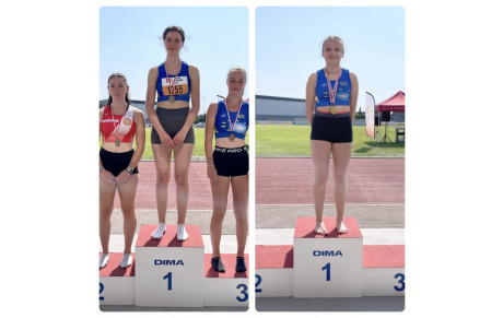 Anaëlle et Lisa doublement médaillées aux championnats d'épreuves combinées de ce week-end à la Wantzenau !