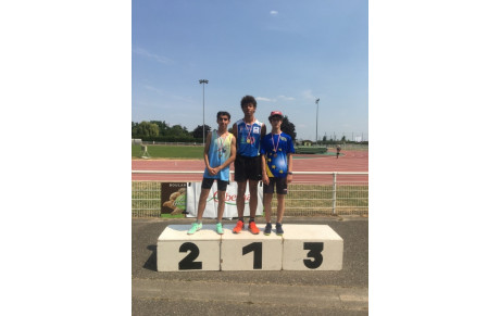 Vincent Gaillard médaillé de bronze au 80m à la Finale CEA des minimes à Obernai !