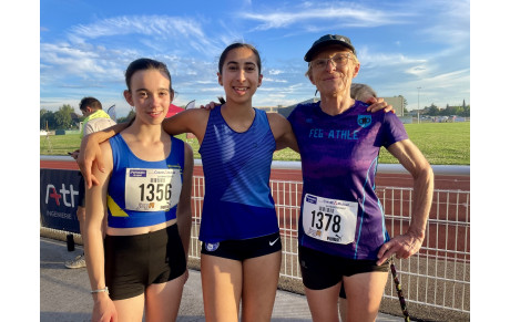 Marie-Paule bat le record de France du 1500m chez les F65 !