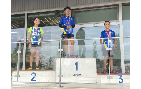 Emeric, champion d'Alsace du 50m chez les poussins !