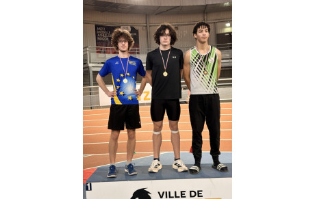 Vincent Gaillard, vice-champion du Grand-Est sur le 60m U18 en salle !