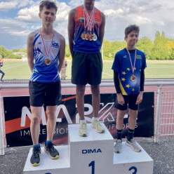 Deux médailles et trois records personnels aux Bas-Rhin U14 !